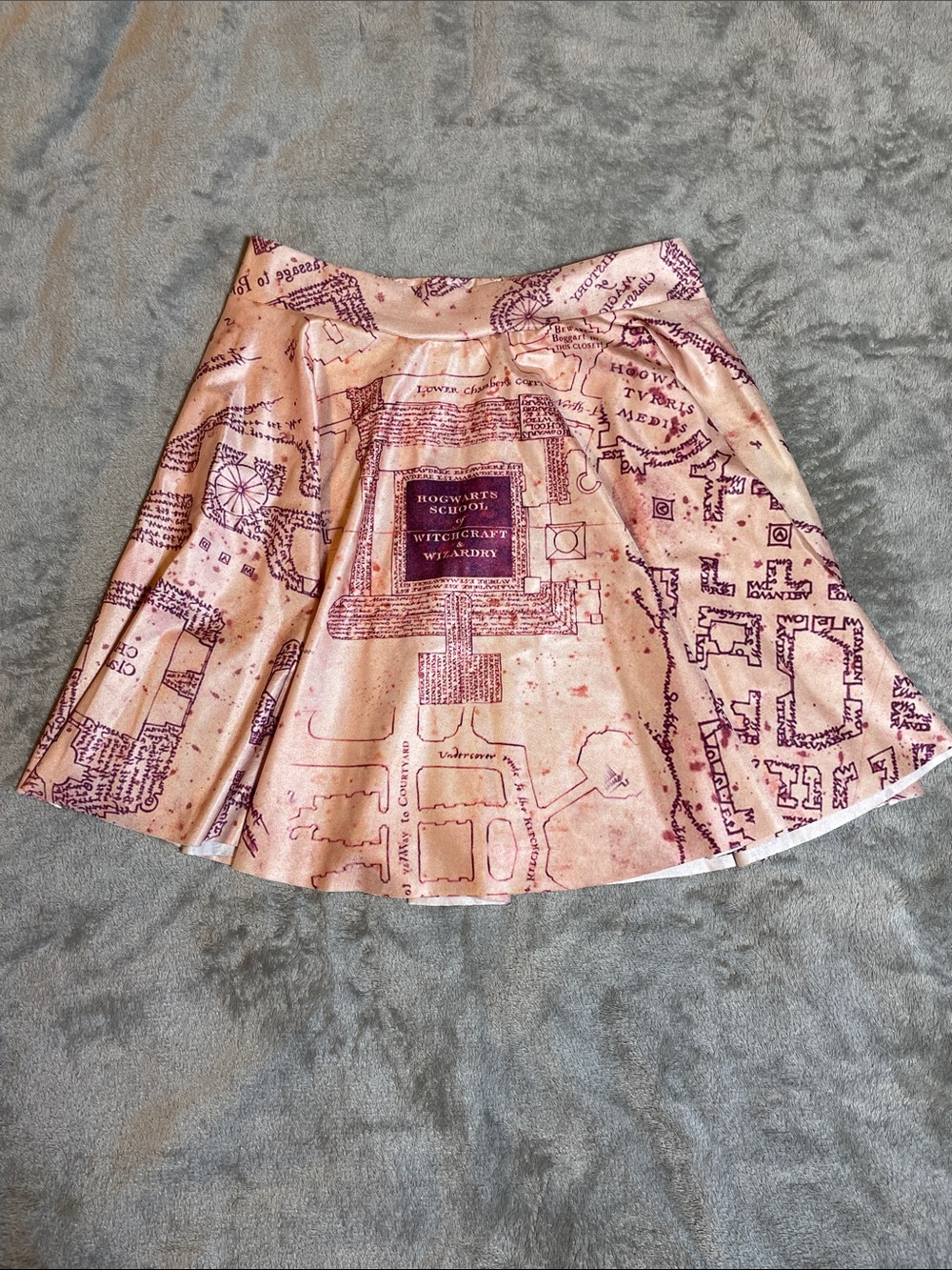 Harry Potter Marauder's Map Skater Skirt